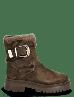 Kvinnor Steve Madden Varmfodrade Stövlar|Lodge - Platta ankelboots