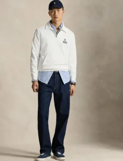 Polo Ralph Lauren Logo Fleece Collared Sweatshirt - Stickat| Stickat