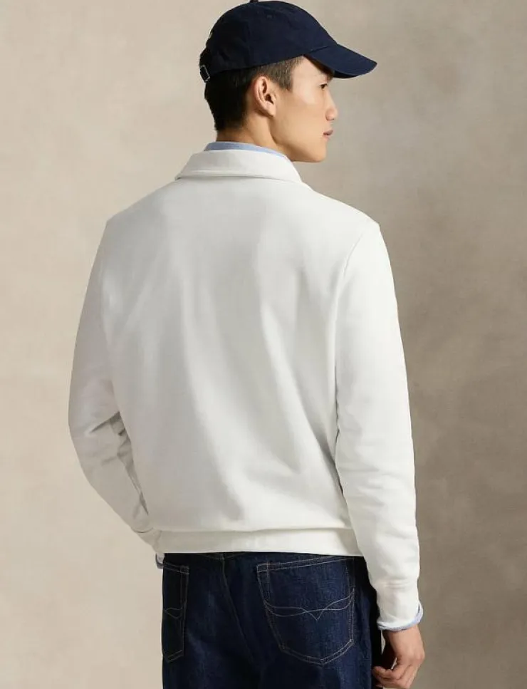 Polo Ralph Lauren Logo Fleece Collared Sweatshirt - Stickat| Stickat