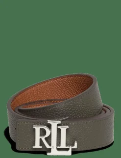 Kvinnor Lauren Ralph Lauren Bälten|Logo Reversible Pebbled Leather Belt - Skärp