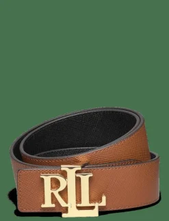 Lauren Ralph Lauren Logo Reversible Textured Wide Belt - Skärp|Kvinnor Bälten