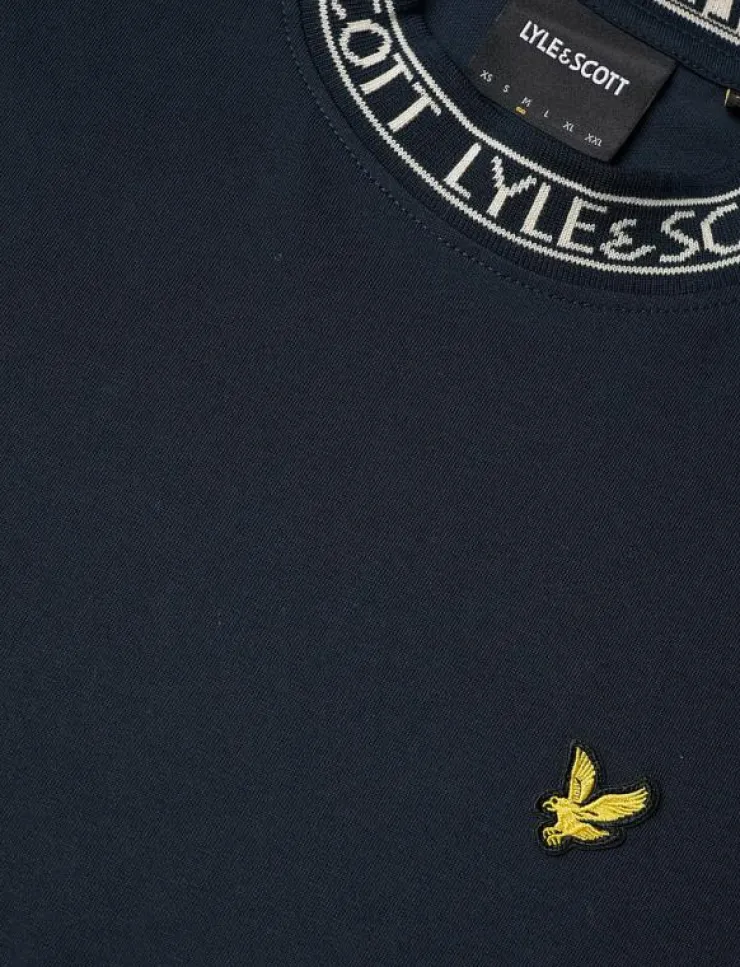 Lyle & Scott T-Shirts|Logo Ribbed T-Shirt - Kortärmad t-shirt