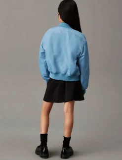 Calvin Klein LOGO TAPE FLARE PUNTO SKIRT - Kort kjol|Barn Klänningar & Kjolar
