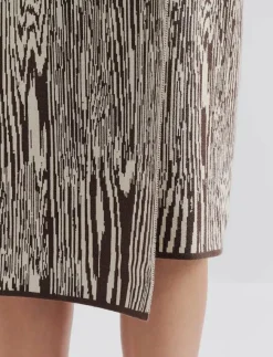 Malina Lois Jacquard Knitted Wrap Midi skirt - Midi kjolar|Kvinnor Kjolar