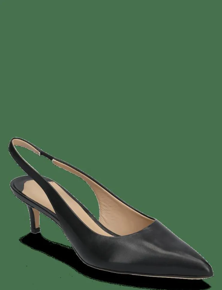 Kvinnor Lauren Ralph Lauren Högklackade Skor|Lolah Burnished Leather Slingback Pump - Pumps