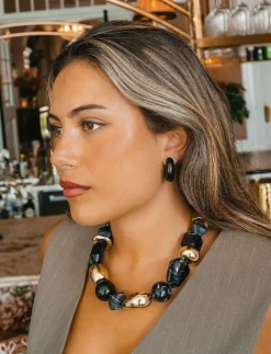 By Jolima Lolla chunky necklace beige - Statementhalsband|Kvinnor Smycken