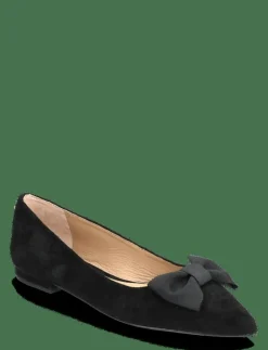Kvinnor Lauren Ralph Lauren Ballerinaskor|Londyn Bow-Trim Suede Ballet Flat - Ballerinas