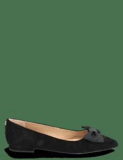 Kvinnor Lauren Ralph Lauren Ballerinaskor|Londyn Bow-Trim Suede Ballet Flat - Ballerinas
