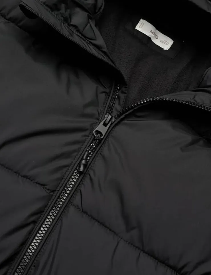 Mango Long coat with padded lining - Dunjackor & fodrade jackor|Barn Jackor