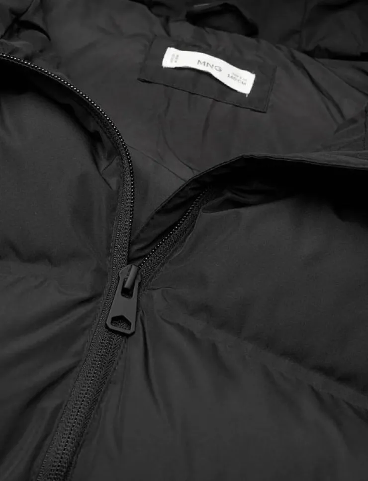 Mango Long hooded waistcoat - Väst|Barn Västar