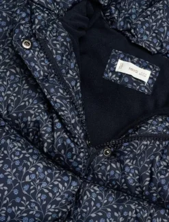 Mango Long padded floral anorak - Dunjackor & fodrade jackor|Barn Jackor