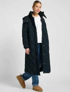 Kvinnor Lee Jeans Jackor & Kappor|LONG PUFFER - Dunkappor