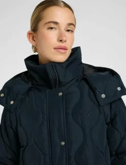 Kvinnor Lee Jeans Jackor & Kappor|LONG PUFFER - Dunkappor