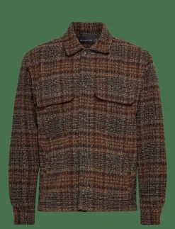 Abercrombie & Fitch Overshirts|LONG SLEEVE BOUCLE OVERSHIRT - Jackor & rockar