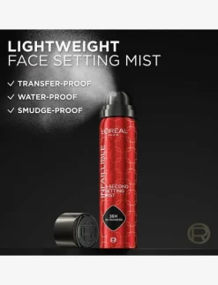 L'Oréal Paris , Infaillible, 3-Second Setting Mist, setting spray, 75ml - Ansikte|Kvinnor Smink