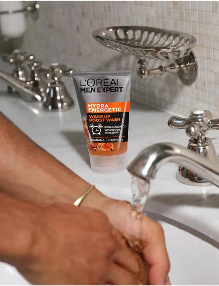 L'Oréal Paris Men Expert Hydra Energetic Wake Up Boost Wash 100 ml - Ansiktsvård| Skönhet|Skönhet