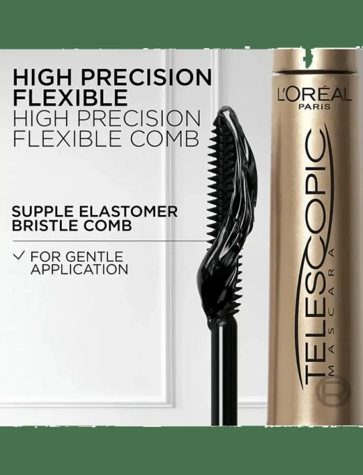 Kvinnor L'Oréal Paris Smink|, Telescopic, Mascara, Black, 8ml - Ögon