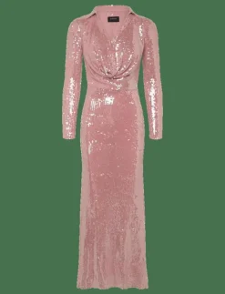 Kvinnor Bardot Klänningar|LOREL SEQUIN MESH MIDI DRESS - Midiklänningar