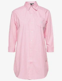 Kvinnor Lauren Ralph Lauren Homewear Pyjamas & Loungewear|LRL HERITAGE ESS. 3/4 SL SLEEPSHIRT - Överdelar