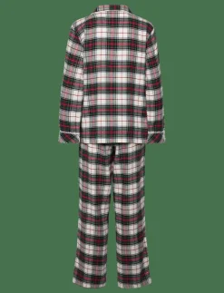Kvinnor Lauren Ralph Lauren Homewear Pyjamas & Loungewear|LRL L/s Notch collar long pant pj s - Pyjamas