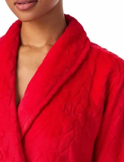Lauren Ralph Lauren Homewear LRL L/s shawl collar short robe - Morgonrock|Kvinnor Morgonrockar|Morgonrockar