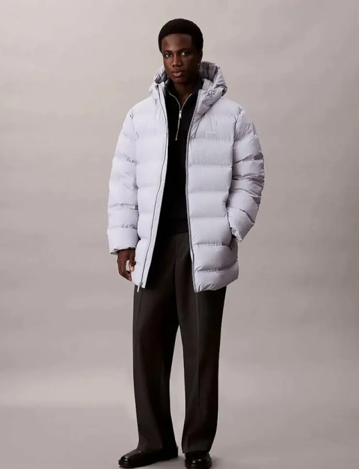Calvin Klein LS BONDED CHNNLD LONG HOODED PUF - Fodrade jackor| Jackor & Rockar