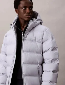 Calvin Klein LS BONDED CHNNLD LONG HOODED PUF - Fodrade jackor| Jackor & Rockar