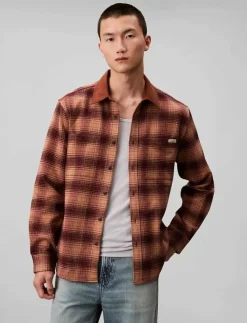 Calvin Klein Jeans Overshirts|LS BRUSHED YD TWILL SHIRT JACKET - Jackor & rockar
