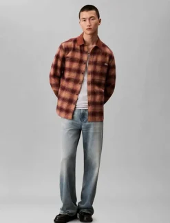 Calvin Klein Jeans Overshirts|LS BRUSHED YD TWILL SHIRT JACKET - Jackor & rockar