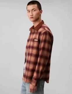 Calvin Klein Jeans Overshirts|LS BRUSHED YD TWILL SHIRT JACKET - Jackor & rockar