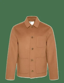 Calvin Klein LS DOUBLE FACE WOOL BLEND CHORE - Ulljackor| Overshirts