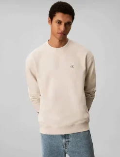 Calvin Klein Jeans Sweatshirts & Huvtröjor|LS EU 350TERRY MONOGRAM CN SWTSH - Sweatshirts