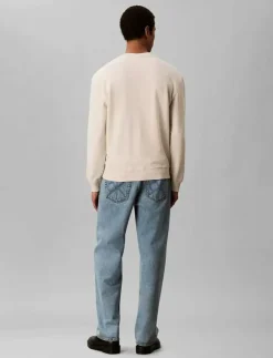 Calvin Klein Jeans Sweatshirts & Huvtröjor|LS EU 350TERRY MONOGRAM CN SWTSH - Sweatshirts