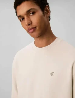 Calvin Klein Jeans Sweatshirts & Huvtröjor|LS EU 350TERRY MONOGRAM CN SWTSH - Sweatshirts