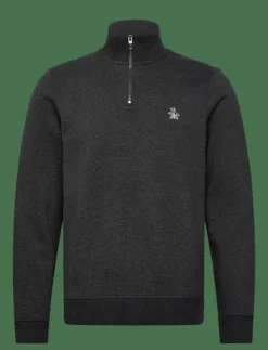 Original Penguin Sweatshirts & Huvtröjor|L/S FLEECE QUARTER Z - Mellanlager