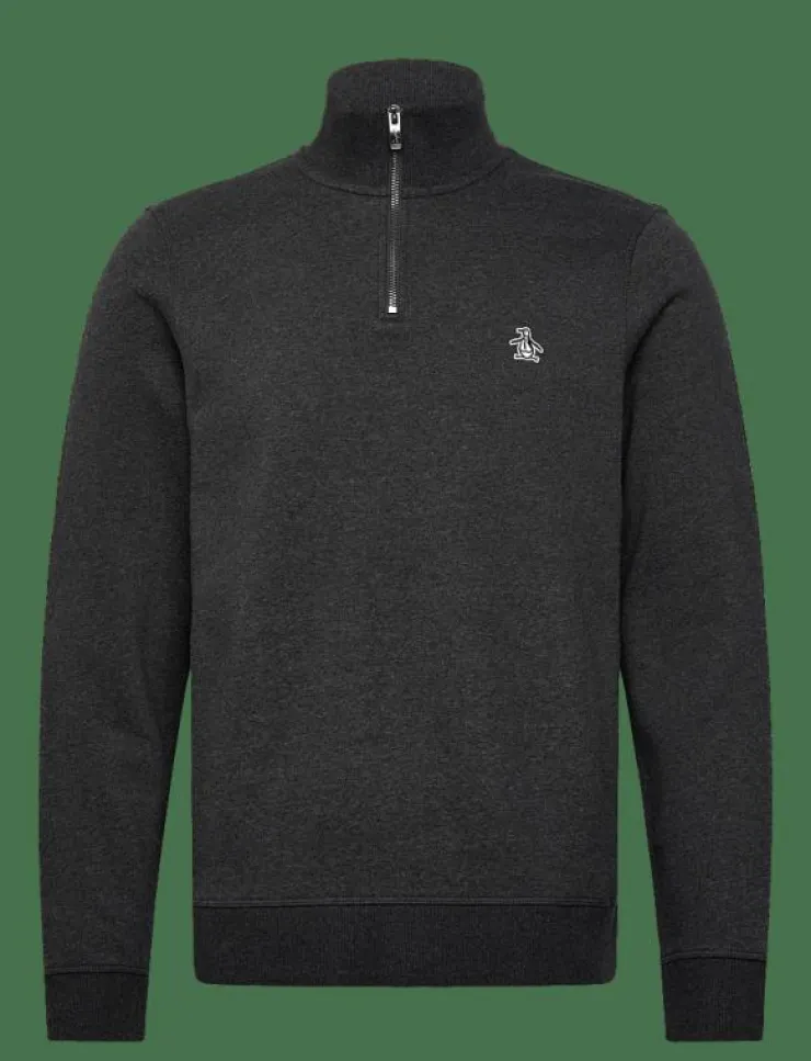 Original Penguin Sweatshirts & Huvtröjor|L/S FLEECE QUARTER Z - Mellanlager