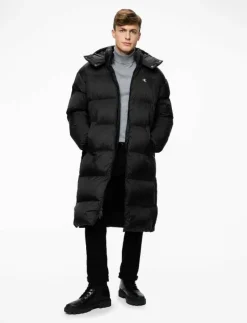 Calvin Klein Jeans LS LONG LENGTH HOODED NYLON PUFF - Fodrade jackor| Jackor & Rockar