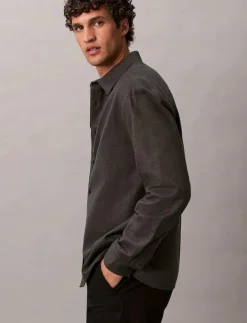 Calvin Klein Skjortor|LS MELANGE FLANNEL EASY SHIRT - Flanellskjortor