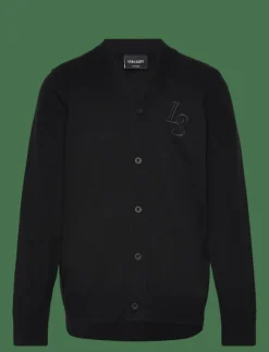 Lyle & Scott L&S Monogram Button Through Cardigan - Koftor|Barn Överdelar