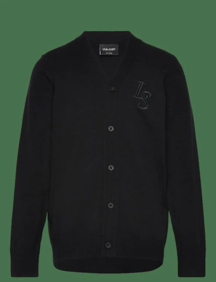 Lyle & Scott L&S Monogram Button Through Cardigan - Koftor|Barn Överdelar
