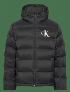 Calvin Klein Jeans LS NYLON MONOGRAM PUFFER JKT - Fodrade jackor| Jackor & Rockar