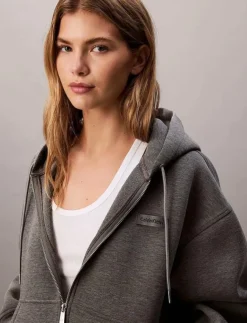 Kvinnor Calvin Klein Jeans Sweatshirts|LS OVERSIZED SCUBA HOODIE - Huvtröjor