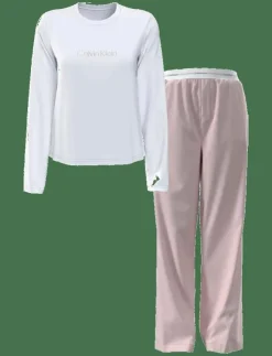 Calvin Klein LS PANT SET - Pyjamas|Kvinnor Pyjamas & Loungewear