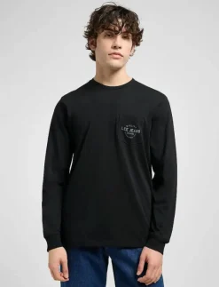 Lee Jeans LS POCKET LOGO TEE - Långärmade t-shirts| T-Shirts