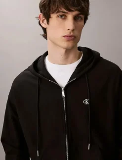 Calvin Klein Jeans LS PREMIUM TERRY MONOGRAM FZ HOO - Hoodies| Sweatshirts & Huvtröjor