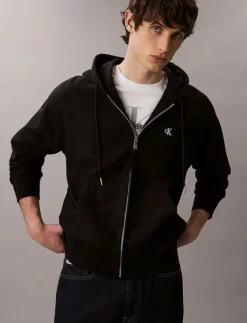 Calvin Klein Jeans LS PREMIUM TERRY MONOGRAM FZ HOO - Hoodies| Sweatshirts & Huvtröjor
