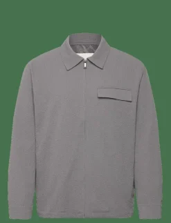 Calvin Klein Overshirts|LS SEERSUCKER SHIRT JACKET - Jackor & rockar