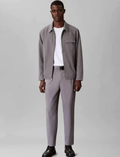Calvin Klein Overshirts|LS SEERSUCKER SHIRT JACKET - Jackor & rockar