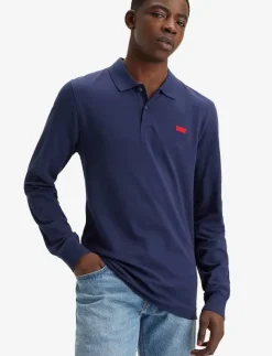 Levi's® Pikéer|LS SLIM HOUSEMARK POLO NAVAL A - Långärmade pikéer