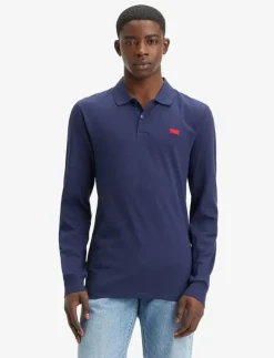 Levi's® Pikéer|LS SLIM HOUSEMARK POLO NAVAL A - Långärmade pikéer